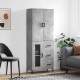 Sonata H Висок шкаф, бетонно сив, 69,5x34x180 см, инженерно дърво