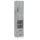 Sonata Dulap înalt, gri beton, 34,5x34x180 cm, lemn prelucrat