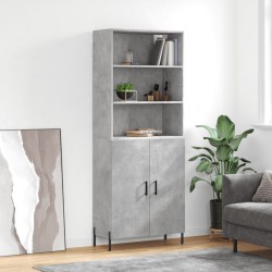 Sonata H Висок шкаф, бетонно сив, 69,5x34x180 см, инженерно дърво - Corpuri, vitrine, biblioteci modulare