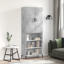 Sonata H Висок шкаф, бетонно сив, 69,5x34x180 см, инженерно дърво - Corpuri, vitrine, biblioteci modulare