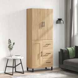 Sonata H Висок шкаф, дъб сонома, 69,5x34x180 см, инженерно дърво - Corpuri, vitrine, biblioteci modulare