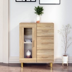 Sonata H Сайдборд, дъб сонома, 69,5x34x90 см, инженерно дърво - Corpuri, vitrine, biblioteci modulare