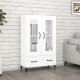 Sonata Dulap înalt, alb, 70x31x115 cm, lemn prelucrat