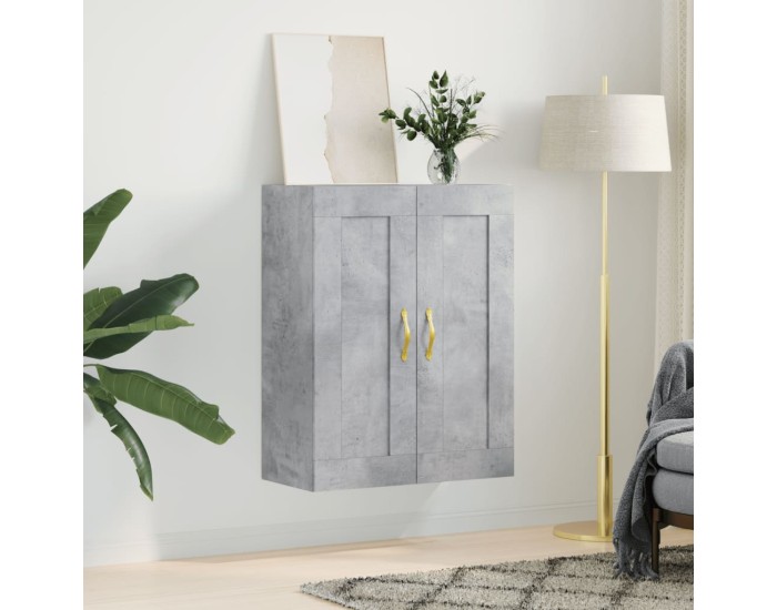 Sonata Dulap pe perete, gri beton, 69,5x34x90 cm, lemn prelucrat