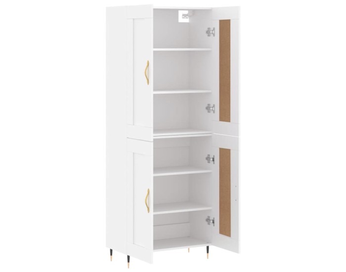 Sonata Dulap înalt, alb, 69,5x34x180 cm, lemn compozit