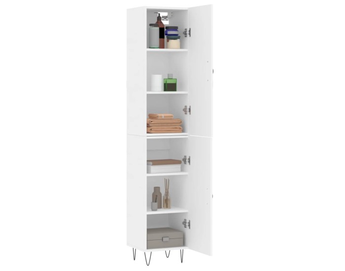 Sonata Dulap înalt, alb, 34,5x34x180 cm, lemn prelucrat