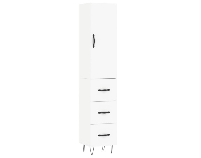 Sonata Dulap înalt, alb, 34,5x34x180 cm, lemn prelucrat