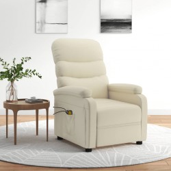Sonata H Електрически масажен стол, кремав, изкуствена кожа - Mobilier cu mecanism de relaxare