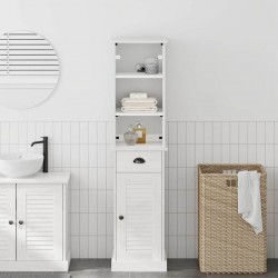Sonata H Комплект мебели за баня VIGO 2 pcs Кафяв и бял 37 x 34 x 150 см - Dulapuri de baie