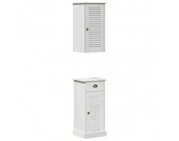 Sonata H Комплект мебели за баня VIGO 2 pcs Кафяв и бял 37 x 34 x 80 см