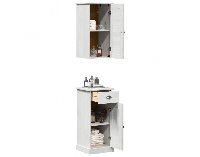 Sonata H Комплект мебели за баня VIGO 2 pcs Кафяв и бял 37 x 34 x 80 см