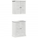 Sonata H Комплект мебели за баня с рафт 2 pcs Кафяво 67.5 x 34 x 80 см