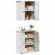 Sonata H Комплект мебели за баня с рафт 2 pcs Кафяво 67.5 x 34 x 80 см