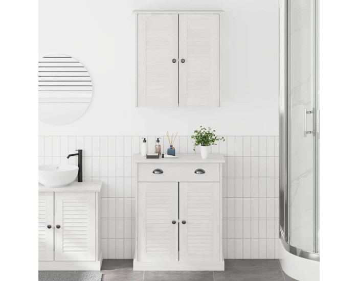 Sonata Set de mobilier pentru baie VIGO 2 buc. Alb și Alb Antic