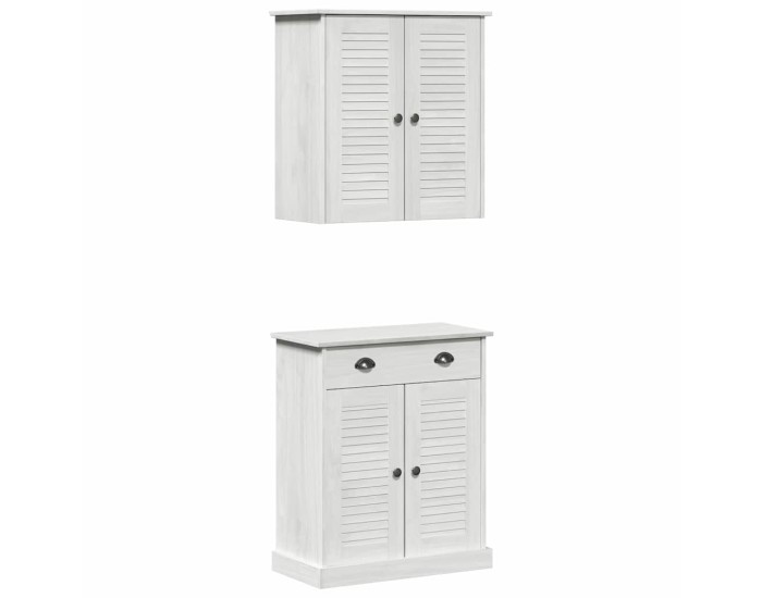 Sonata Set de mobilier pentru baie VIGO 2 buc. Alb și Alb Antic