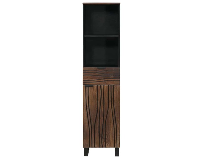 Sonata Dulap de Baie castan 38 x 33 x 160 cm Lemn prelucrat