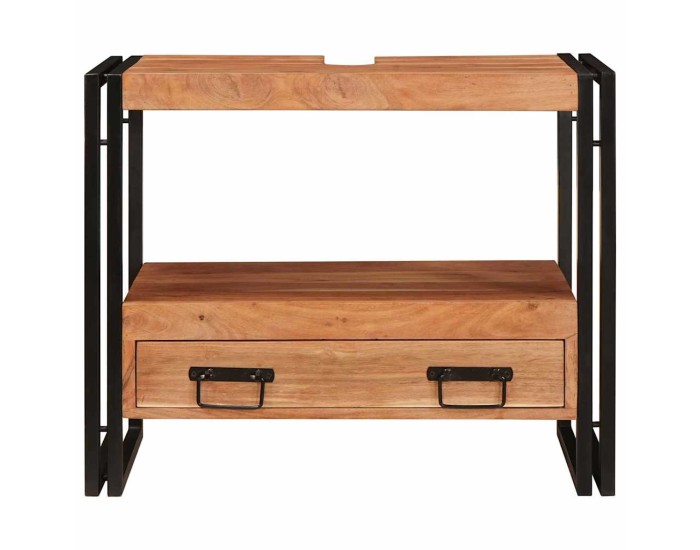 Sonata Dulap pentru toaletă Maro 71 x 33 x 58 cm Lemn Solid de Acacia