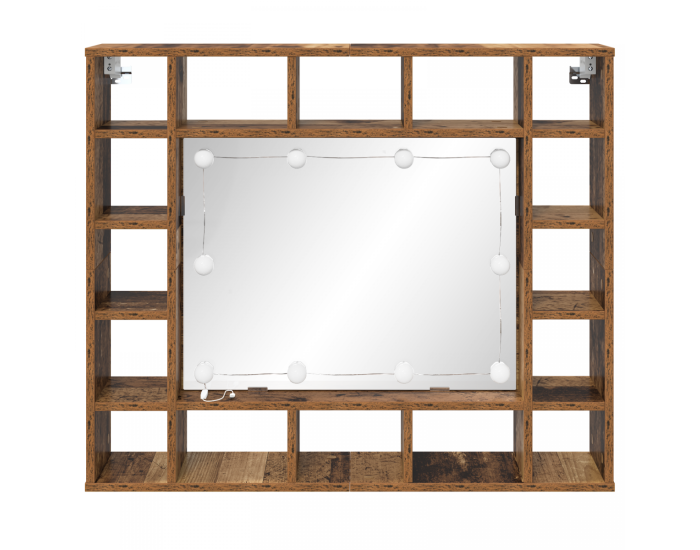Sonata Dulap cu oglindă Lemn vechi 91 x 15 x 76,5 cm Lemn prelucrat