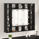 Sonata Dulap cu oglindă Stejar Negru 91 x 15 x 76,5 cm Lemn prelucrat