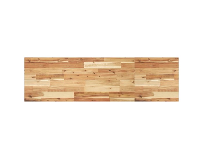 Sonata Blat de baie finisaj cu ulei, 160x40x2 cm, lemn masiv de acacia