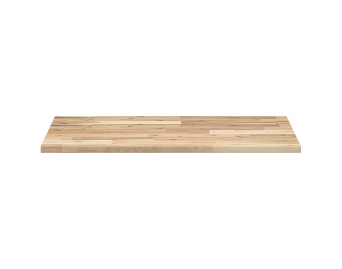 Sonata Blat de baie netratat, 100x50x2 cm, lemn masiv de acacia