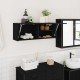 Sonata Dulap de perete de baie, negru, 80x25x30 cm, lemn prelucrat