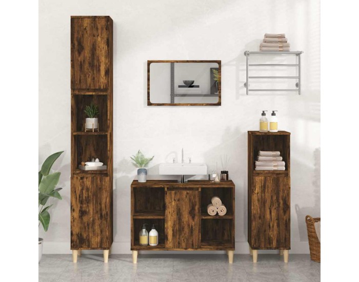 Sonata Dulap de chiuvetă, stejar afumat, 80x33x60 cm, lemn prelucrat