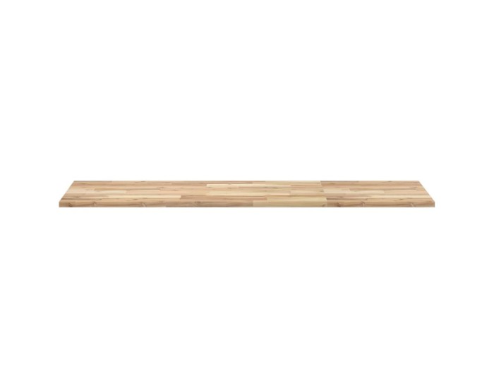 Sonata Blat de baie netratat, 120x50x2 cm, lemn masiv de acacia