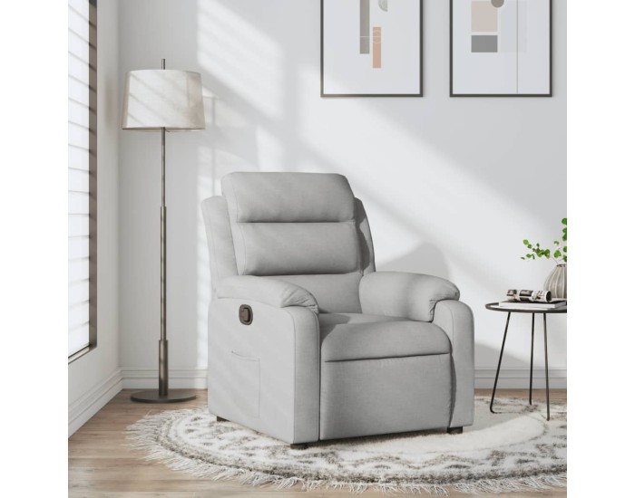 Sonata Fotoliu rabatabil gri deschis, material textil