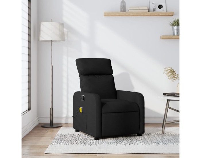 Sonata Fotoliu reclinabil cu masaj, material textil negru