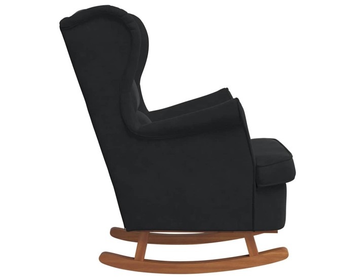 Sonata Scaun balansoar cu pernă Negru 92 x 71 x 100 cm placaj