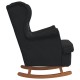 Sonata Scaun balansoar cu pernă Negru 92 x 71 x 100 cm placaj