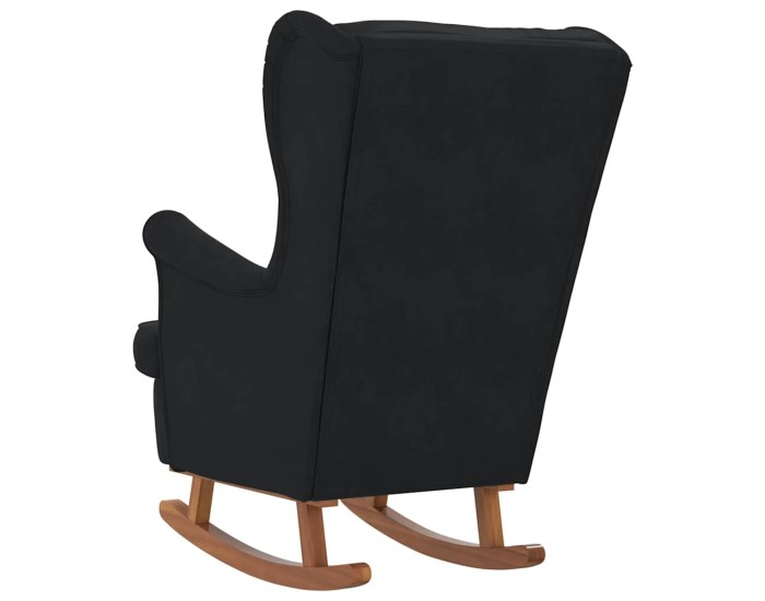 Sonata Scaun balansoar cu pernă Negru 92 x 71 x 100 cm placaj