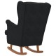 Sonata Scaun balansoar cu pernă Negru 92 x 71 x 100 cm placaj