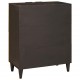 Sonata H Страничен шкаф със съхранение Черен и златен 60 x 33.5 x 75 см