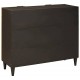 Sonata H Страничен шкаф със съхранение Черен и златен 90 x 33.5 x 75 см