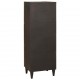 Sonata H Страничен шкаф със съхранение Черен и златен 40 x 33.5 x 110 см