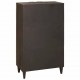 Sonata H Страничен шкаф с чекмедже Черен и златен 60 x 33.5 x 100 см