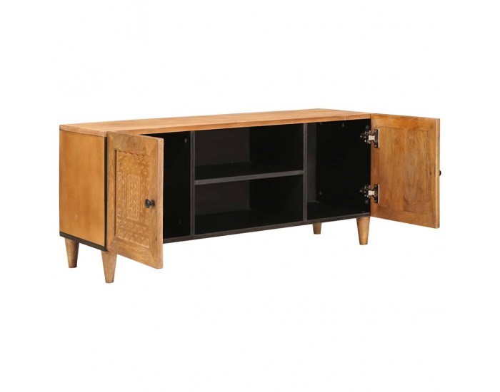 Sonata H ТВ шкаф Светлокафяво 105 x 33 x 46 см мангово дърво масив