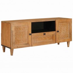 Sonata H ТВ шкаф Светлокафяво 105 x 33 x 46 см мангово дърво масив - Comode TV