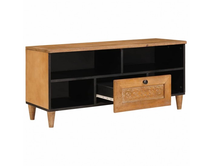 Sonata H ТВ шкаф Светлокафяво 105 x 33 x 46 см мангово дърво масив