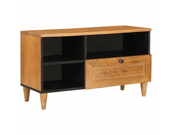 Sonata Cabinet TV cu sertar 80 x 33 x 46 cm Lemn de mango solid