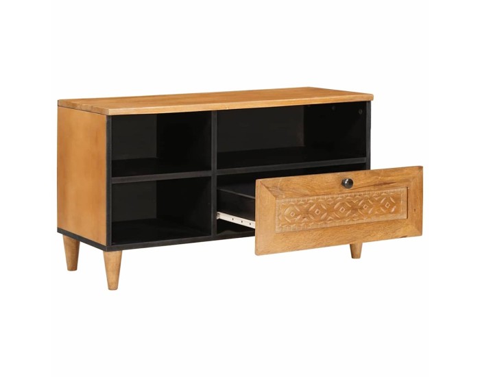 Sonata Cabinet TV cu sertar 80 x 33 x 46 cm Lemn de mango solid