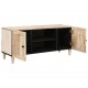 Sonata H ТВ шкаф с рафт Бяло 105 x 33 x 46 см мангово дърво масив