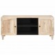 Sonata H ТВ шкаф с рафт Бяло 105 x 33 x 46 см мангово дърво масив