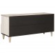 Sonata H ТВ шкаф с чекмедже Бяло 100 x 33 x 46 см мангово дърво масив