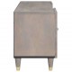 Sonata H ТВ шкаф с рафт със съхранение Сив и златен 105 x 33.5 x 46 см