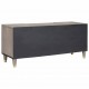 Sonata H ТВ шкаф с чекмедже с рафт Сив и златен 105 x 33.5 x 46 см