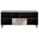 Sonata Cabinet TV cu sertar Gri 100 x 33 x 46 cm Lemn de mango solid