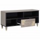 Sonata H ТВ шкаф с чекмедже с рафт Сив и златен 100 x 33.5 x 46 см